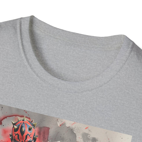 Charcoal cotton T-shirt with Darth Maul Star Wars graphic in regular fit