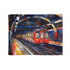 London watercolor blanket featuring iconic London Eye design. Sleep in style.