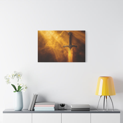 A Sword Forged from Sunlight Stretched Canvas Wall Art