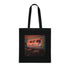 Vintage diner sign black cotton tote bag - retro style.