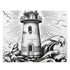 Coastal lighthouse jigsaw puzzle, 10"x8" with 120 pieces, relaxing entertainment