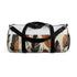 Boho Feather Duffel Bag, Small, All Over Print, Made in USA