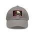 Gothic skull cap with detailed roses design in white/light brown.