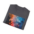 Abstract Charcoal Smoke Design Cotton T-Shirt - Regular Fit Summer Pick