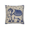 Portuguese Azulejo Tile & Elephant Boho Square Cushion Cover - View 1 | Prints With Passion