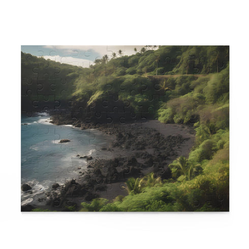 Colorful Maui Paradise 120-piece jigsaw puzzle with Hawaiian landscapes and sunsets.