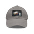Aussie Pride Baseball Cap in White with Light Brown Rectangle Patch
