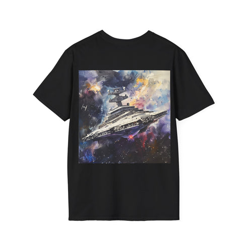 Charcoal Galactic Star Destroyer Cotton Tee for Men and Women