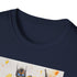 Charcoal cotton crew neck T-shirt with Bumblebee Transformers graphic