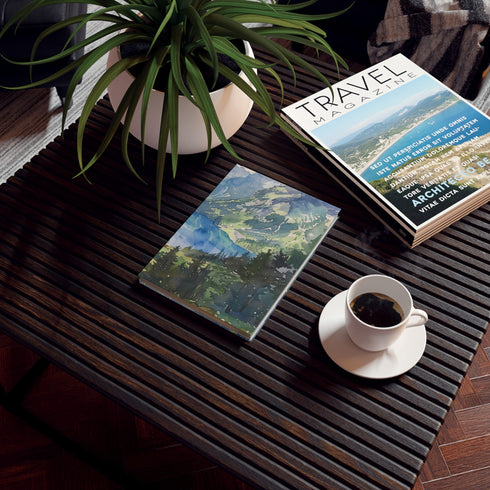 Alpine Majesty Swiss Alps Journal - Capture mountain adventures with this stylish and versatile journal, perfect for all seasons. Makes a great gift! 🏔️