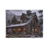 Cozy mountain modern blanket in rustic sublimation print cozy 30'' x 40''.