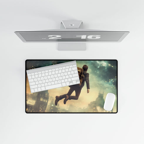 A Traveler Floating above Time Gaming XXL Extended Desk Mat