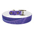 Lavender Fields Dog Collar: Stylish seamless M, Black Onyx.