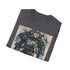 Charcoal crew neck cotton t-shirt with stunning watercolor Power Armor illustration