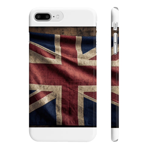 Britannia Style Union Jack Phone Case for iPhone 7 Plus Glossy