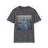 Watercolor charcoal t-shirt featuring iconic Chrysler Building crew neck regular fit