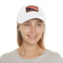 Miami Sunset Horizon baseball cap in white with light brown patch