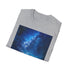 Charcoal cotton t-shirt with vivid Milky Way design for men and women