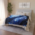 Robotic Harp Playing Stardust Music Plush Fleece Throw Blanket