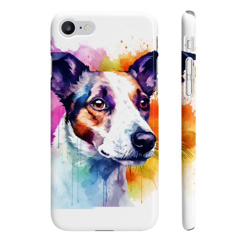 Jack Russell phone case: glossy slim iPhone 7/8 Plus accessory.