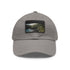Maui Breeze Baseball Cap in White with Light Brown Rectangle Patch