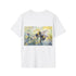 Buzzing bumblebee watercolor tee in charcoal, size small.