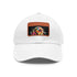 White Beagle Babe Baseball Cap with Light Brown Patch