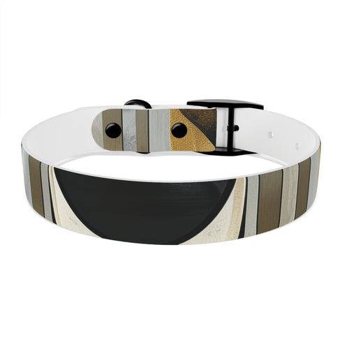 Chic Canine Couture Abstract Collar, M, Black Onyx, Dog Collar