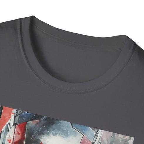 Charcoal Ant-Man painting tee in size Small with vibrant colors.
