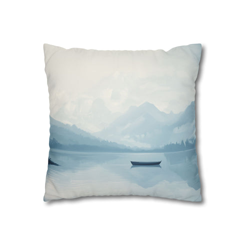 A Calm Serene Scene of Nature Inviting Relaxation Double-Sided Square Cushion Cover