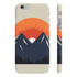 Mountain Dawn: Minimalist Landscape Phone Case | Phone Case | Accessories, Glossy, iPhone Cases, Matte, Phone Cases, Samsung Cases, Slim | Prints with Passion