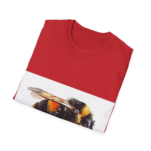 Bumblebee watercolor tee in charcoal, regular fit for summer style.
