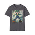 Vibrant charcoal Luigi T-shirt with comfortable cotton crew neck design
