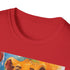 Charcoal T-shirt featuring playful young Simba in soft breathable cotton