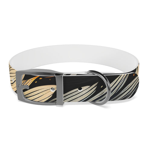 Personalized Black Onyx Dog Collar - Odor-proof, hypoallergenic, and waterproof