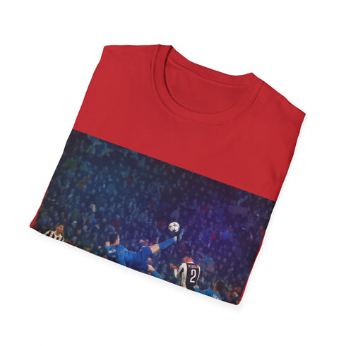 Charcoal cotton crew neck t-shirt with Juventus and CR7 logos