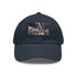 New York City Subway Sunset Watercolor Baseball Cap White Rectangle Hat