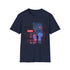 Pixel Power Retro Gaming Nostalgia T-Shirt in Charcoal size Small