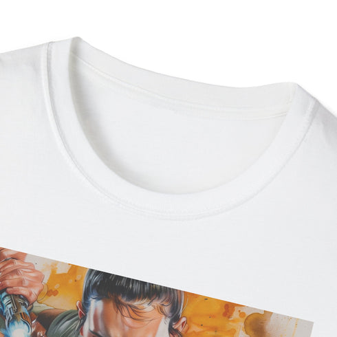 Rey T-shirt in Charcoal color, crew neck, regular fit.