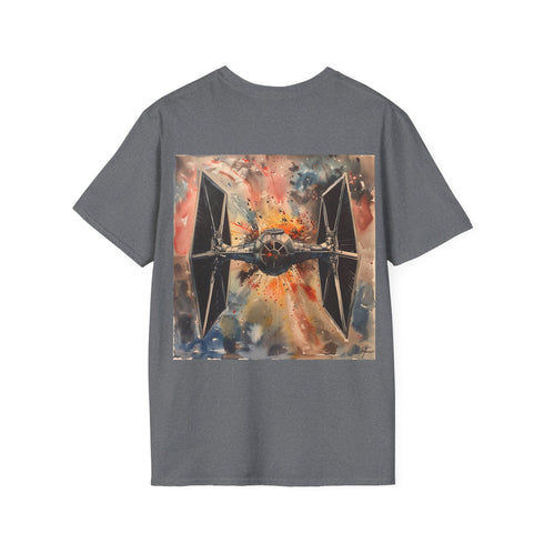 Empire Strikes Back Tie Fighter Tee in Charcoal, Size Small