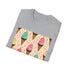 Sweet Indulgence Ice Cream Cone Pattern T-Shirt in Charcoal Size S