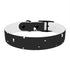 Celestial black onyx dog collar with constellation stars pattern.