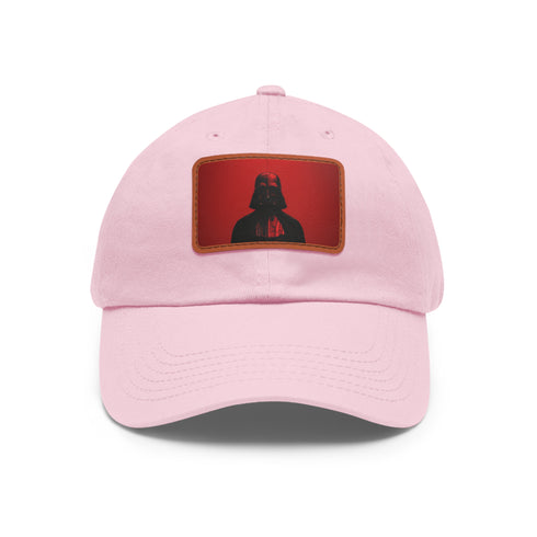Dark Side Vader Cap in white with light brown patch star.