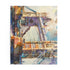 London watercolor Tower Bridge puzzle, 10" x 8", 120 pieces.