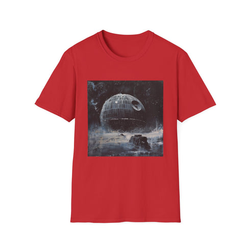 Star Wars Death Star T-Shirt, Charcoal, DTG, Men's/Women's Unisex.