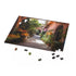 Colorful Marrakech Market Puzzle featuring markets, architecture, gardens. 10"x 8" (120 pcs).