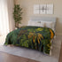 Nordic Woodland Forest Botanical Seamless Plush Fleece Throw Blanket - View 12 | Prints With Passion
