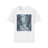Charcoal winter wonderland painting t-shirt with cotton crew neck design