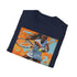 Rising Star Coco Gauff portrait T-shirt, charcoal, regular fit, summer pick.