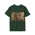 Watercolor Chewbacca charcoal tee with crew neck vibrant summer cotton t-shirt